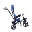 MK H-Trike Hurricane tříkolka s otočným sedadlem o 360 stupňů – modro-černá barva