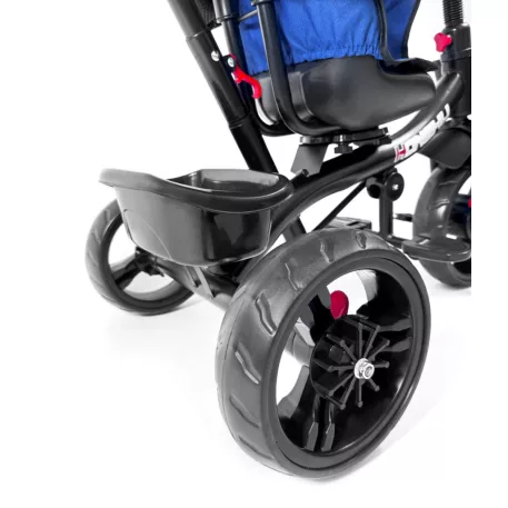 MK H-Trike Hurricane tříkolka s otočným sedadlem o 360 stupňů – modro-černá barva