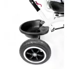 MK H-Trike Hawk tříkolka s otočným sedadlem o 360 stupňů, rodičovskou rukojetí a opěrkou na nohy – šedá barva