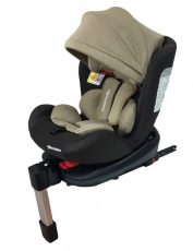   Mama Kiddies Baby Pilot dětská bezpečnostní autosedačka s 360 ° otáčením (0-36kg) a ISOFIX systémem, barva hnědo-béžová + dárek clona proti slunci