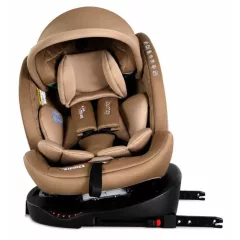   Mama Kiddies® i-Size Journey 360° otočná ISOFIX autosedačka 40–150 cm – béžová + dárek: sluneční stříška