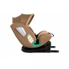 Mama Kiddies® i-Size Journey 360° otočná ISOFIX autosedačka 40–150 cm – béžová + dárek: sluneční stříška