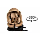 Mama Kiddies® i-Size Journey 360° otočná ISOFIX autosedačka 40–150 cm – béžová + dárek: sluneční stříška