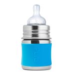 Pura nerezová kojenecká láhev 150ml- modrá