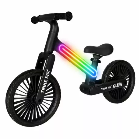 Trike Fix Glow LED odrážedlo – černé