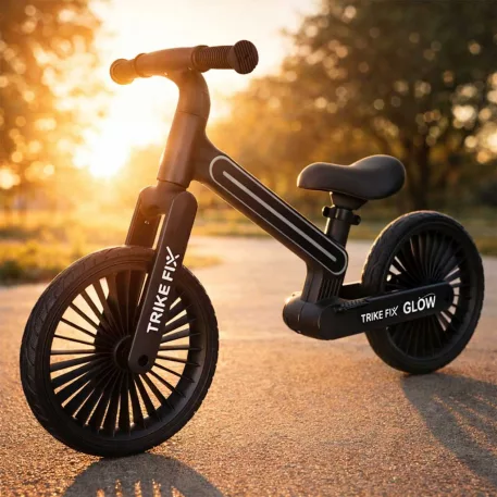 Trike Fix Glow LED odrážedlo – černé