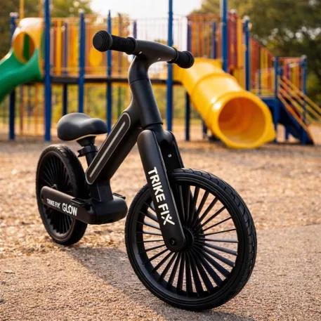 Trike Fix Glow LED odrážedlo – černé