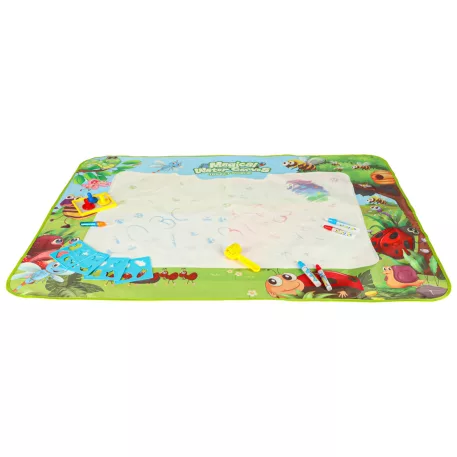 Vodní kreslicí podložka s fixy, razítky a šablonami – 120 × 90 cm motiv louky