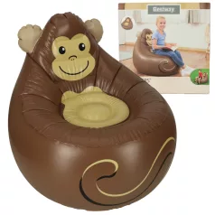   Bestway nafukovací křesílko pro děti s motivem zvířátka 72 × 72 × 64 cm – Opička