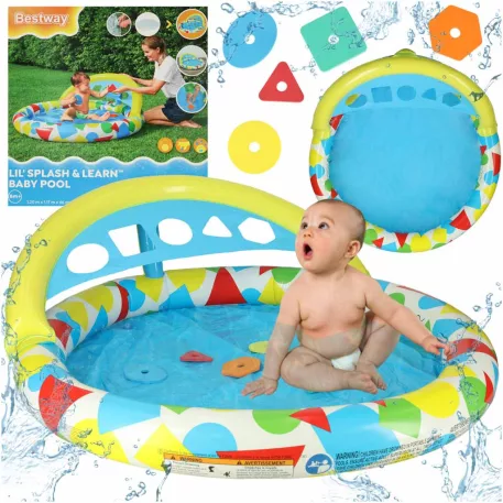 Bestway 52378 nafukovací dětský bazének s polštářkem – 120 cm