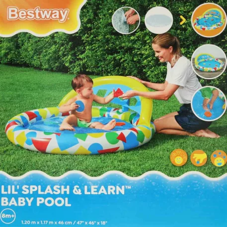Bestway 52378 nafukovací dětský bazének s polštářkem – 120 cm