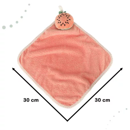 Dětský ručníček na ruce 30 × 30 cm – růžový meloun