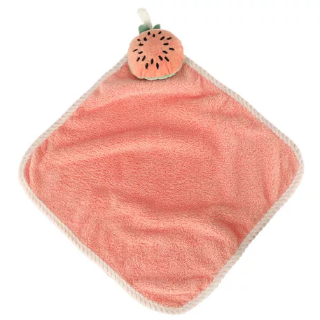 Dětský ručníček na ruce 30 × 30 cm – růžový meloun