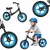 Trike Fix Balance dětské odrážedlo s nastavitelným sedlem a řídítky, 28 cm kola, do 35 kg – černo-modré