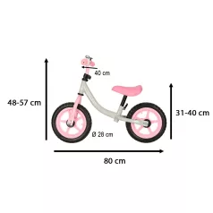 Trike Fix Balance odrážedlo – bílo-růžové