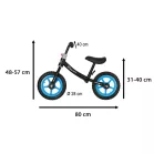 Trike Fix Balance dětské odrážedlo s nastavitelným sedlem a řídítky, 28 cm kola, do 35 kg – černo-modré