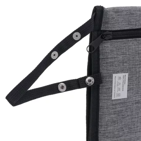 2v1 přenosná měkká přebalovací podložka a taška v šedé barvě – 60 × 30 cm