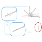 Bezpečnostní zábrana na postel – 120 cm, černá