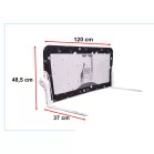 Bezpečnostní zábrana na postel – 120 cm, černá