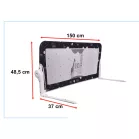 Bezpečnostní zábrana na postel – 150 cm, černá