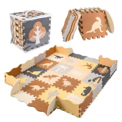 36dílná pěnová puzzle podložka s motivem dinosaurů