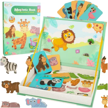 47dílná magnetická skládací knížka – safari
