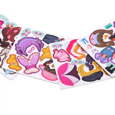 51dílná magnetická oblékací puzzle knížka