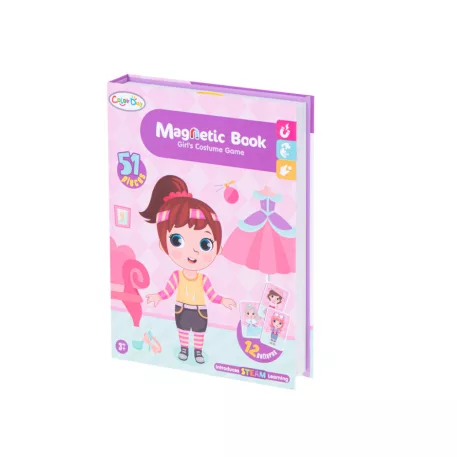 51dílná magnetická oblékací puzzle knížka