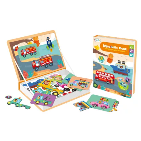 Přenosné magnetické puzzle - Vozidla