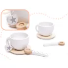 Dřevěný čajový set s hračkami pro 2 osoby