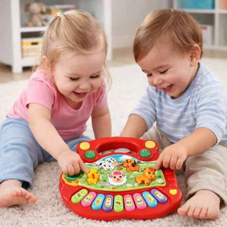 Interaktivní vzdělávací piano se zvuky zvířátek z farmy