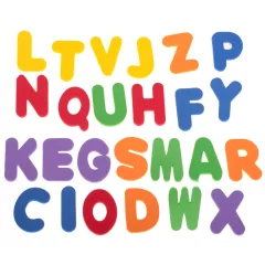 Pěnová písmena a číslice do koupele