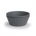 Mushie kulatá miska, 2 ks – Smoke