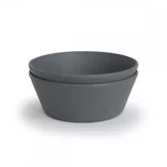 Mushie kulatá miska, 2 ks – Smoke