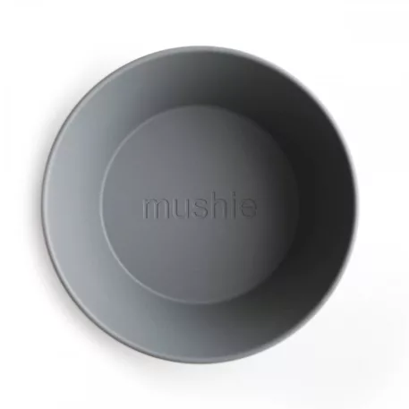 Mushie kulatá miska, 2 ks – Smoke