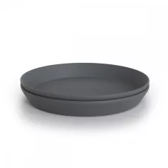 Mushie kulatý talíř, 2 ks – Smoke