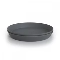 Mushie kulatý talíř, 2 ks – Smoke