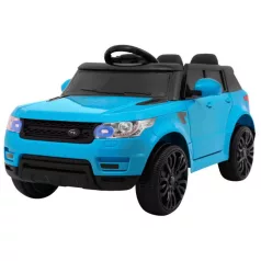   Elektrické SUV Rapid Racer ve světle modré barvě s rodičovským dálkovým ovládáním