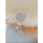 Dívčí přebalovací podložka 70 × 66 cm na přebalovací komodu o šířce 106 cm