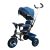 Baby Mix Rider dětská tříkolka s otočným sedadlem o 360 ° s vodicí páčkou a opěrkou na nohy v modré barvě