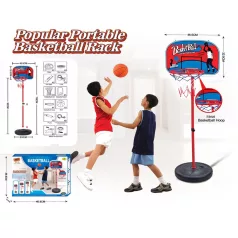 Sada basketbalového stojanu s míčem