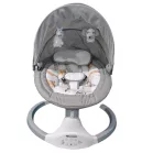 Mama Kiddies® prémiová 2v1 elektrická houpačka a lehátko s dálkovým ovládáním v šedé barvě + dárky