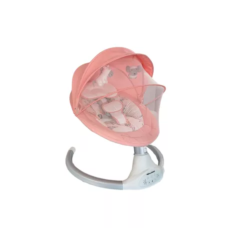 Mama Kiddies® prémiová 2v1 elektrická houpačka a lehátko s dálkovým ovládáním v růžové barvě + dárky
