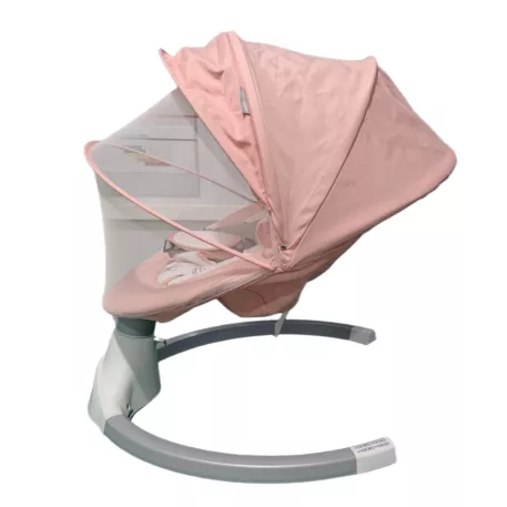 Mama Kiddies® prémiová 2v1 elektrická houpačka a lehátko s dálkovým ovládáním v růžové barvě + dárky
