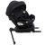 ISOFIX autosedačka Mama Kiddies Turbo Wings otočná o 360° (40–150 cm) v černé barvě s opěrnou nohou + dárek – sluneční clona, opěrka zad