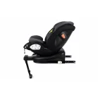ISOFIX autosedačka Mama Kiddies® Turbo Wings otočná o 360° (40–150 cm) s opěrnou nohou v tmavě šedé barvě + dárek – opěrka páteře a sluneční stříška