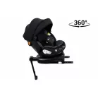 ISOFIX autosedačka Mama Kiddies® Turbo Wings otočná o 360° (40–150 cm) s opěrnou nohou v tmavě šedé barvě + dárek – opěrka páteře a sluneční stříška