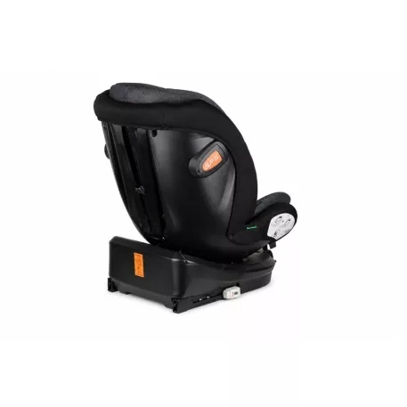 ISOFIX autosedačka Mama Kiddies® Turbo Wings otočná o 360° (40–150 cm) s opěrnou nohou v tmavě šedé barvě + dárek – opěrka páteře a sluneční stříška