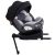 ISOFIX autosedačka Mama Kiddies Turbo Wings otočná o 360° (40–150 cm) v šedé barvě s opěrnou nohou + dárek – sluneční clona, opěrka zad