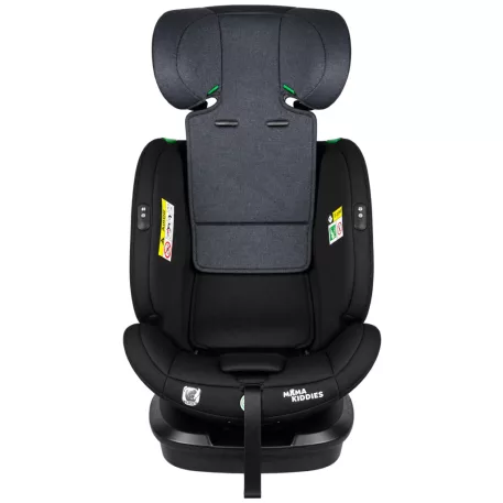 ISOFIX autosedačka Mama Kiddies® Turbo Wings otočná o 360° (40–150 cm) v tmavě šedé barvě + dárek – sluneční clona, opěrka zad